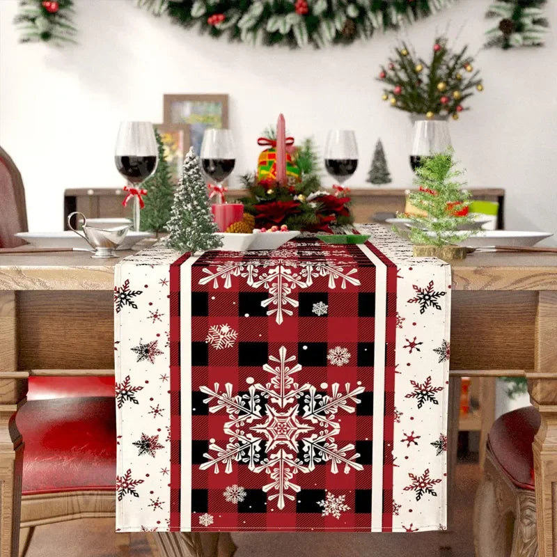 Charming Snowman Christmas Table Runner for Dining - Image 28