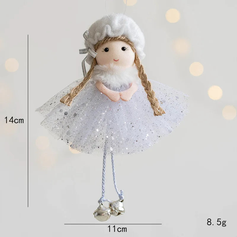 Charming Plush Angel Ornament for Christmas Decor - Image 43