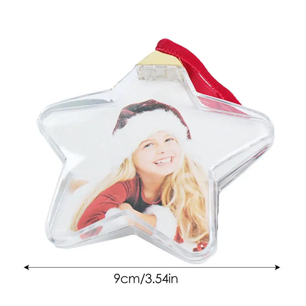 Christmas Snowman Photo Frame Ornaments for Kids - Image 2