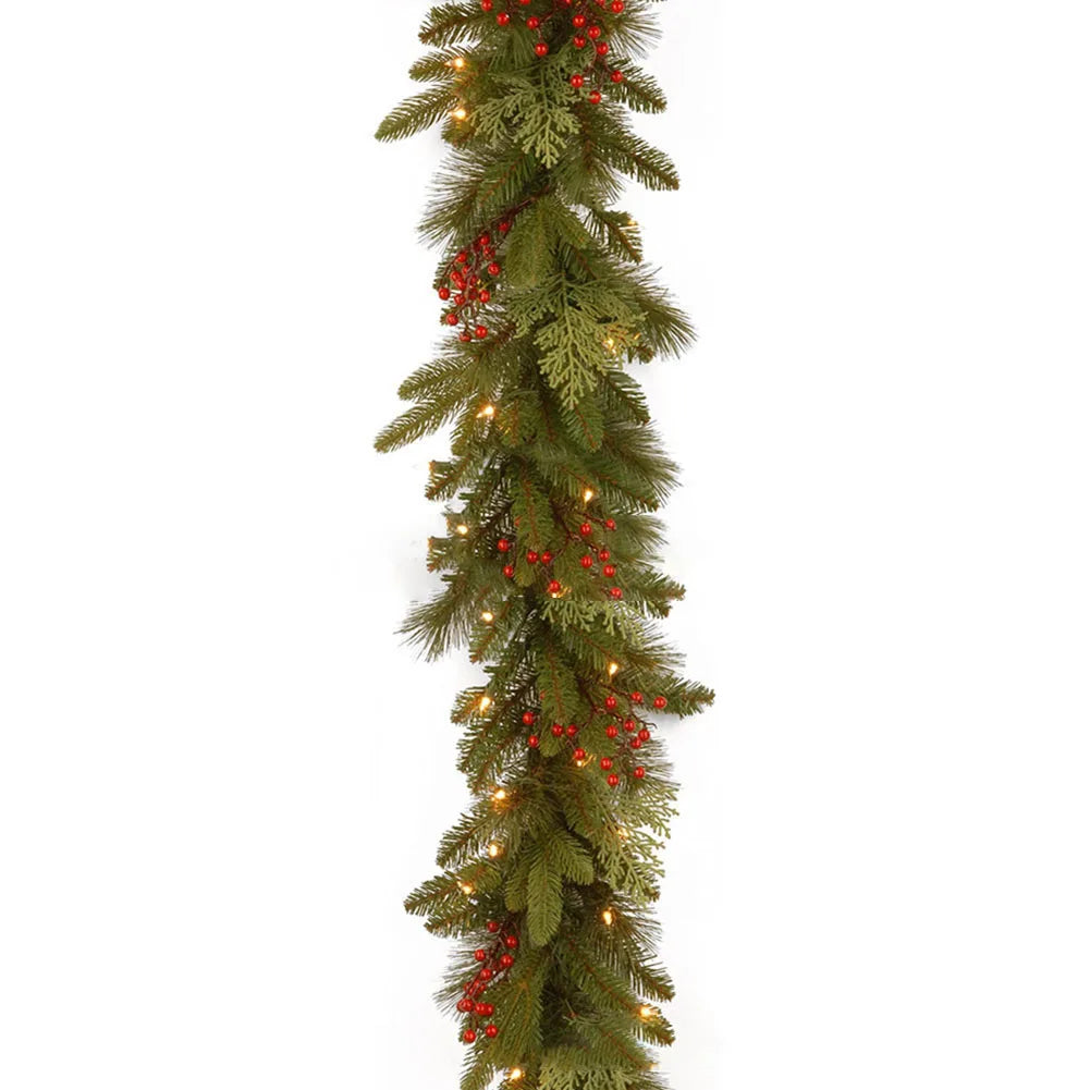Red Berry Pine Vine Garland for Festive Decor - Image 20