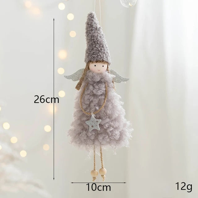 Charming Plush Angel Ornament for Christmas Decor - Image 12