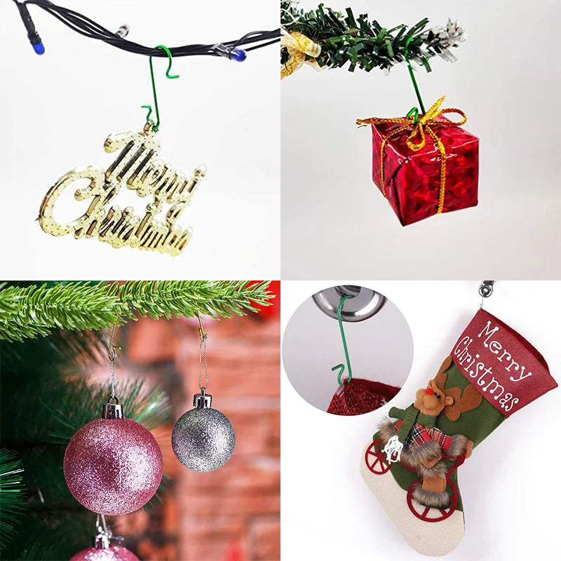 50 S-Shaped Christmas Ornament Hooks for Easy Hanging - Image 9