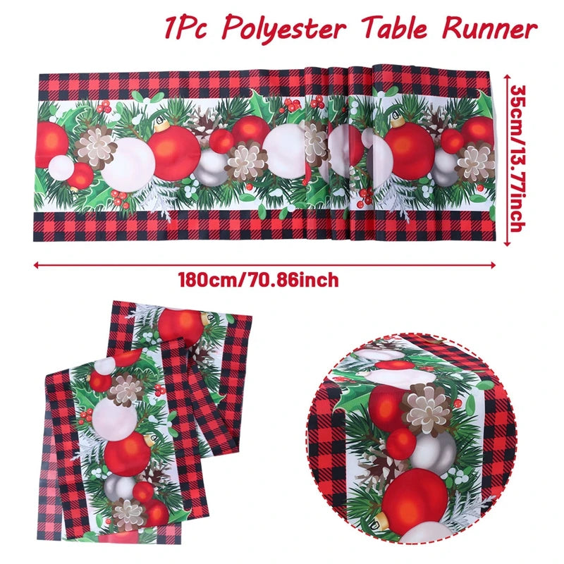 Merry Christmas Table Runner for Festive Decor - Image 15