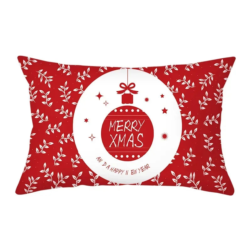 Festive Red Christmas Cushion Cover for Cozy Decor - Image 14