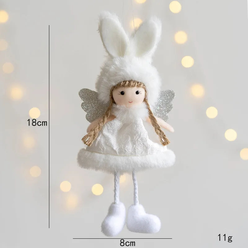 Charming Plush Angel Ornament for Christmas Decor - Image 40