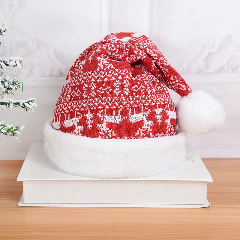 Cozy Pompom Christmas Beanie for Kids & Adults - Image 25