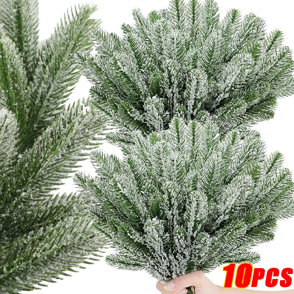 10/5Pcs Snowy Pine Branches for Christmas Decor - Image 12