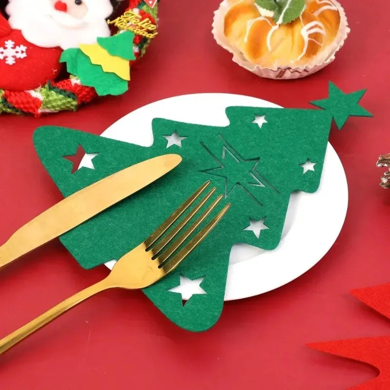 Christmas Tree Cutlery Holders – Festive Table Decor - Image 16