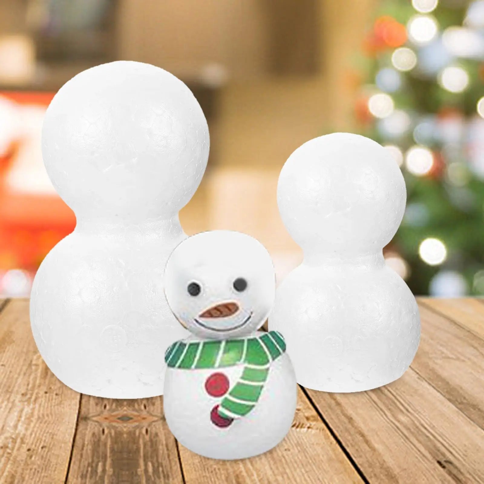 10Pcs Fun DIY Snowman Ornaments for Christmas - Image 4