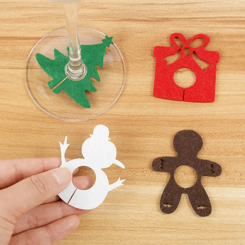 Festive Christmas Wine Glass Markers - Santa & Snowman - Image 19