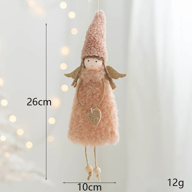 Charming Plush Angel Ornament for Christmas Decor - Image 10