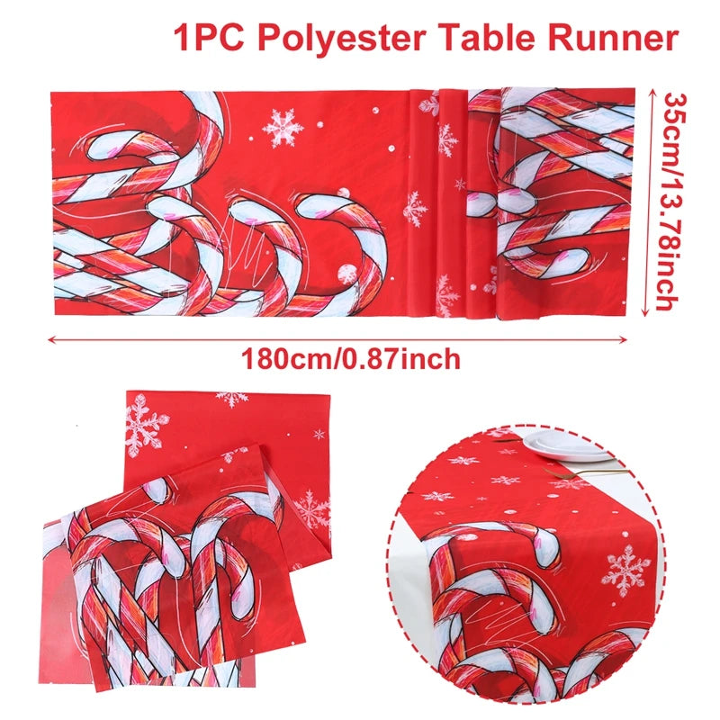 Festive Christmas Table Runner for Holiday Decor - Image 13