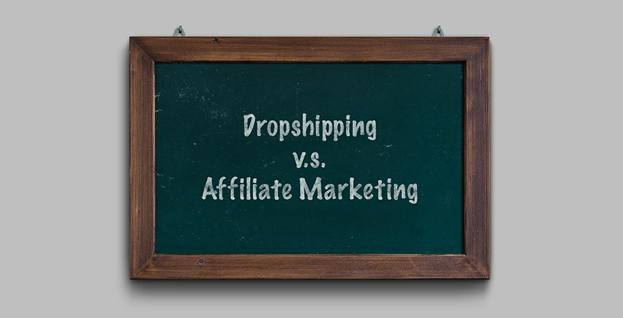 Dropshipping vs. Affiliate Marketing Titel