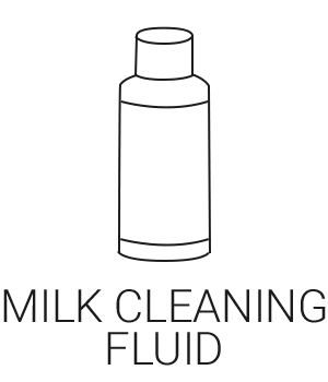 Milk Cleaning Fluid Included