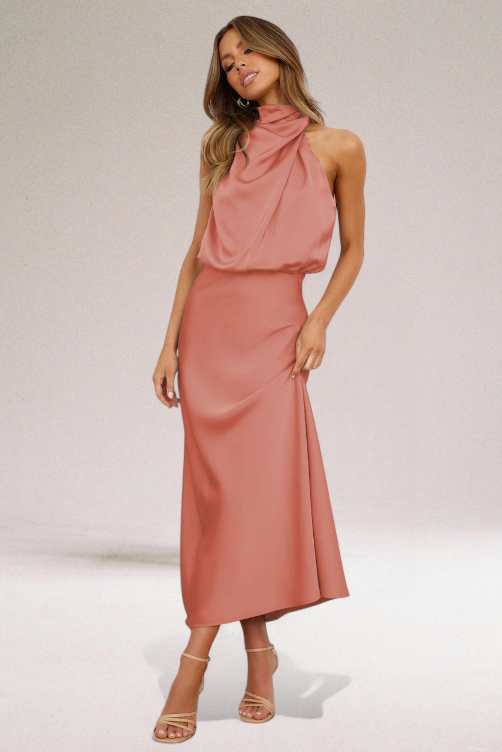 Product Image for Fudus | Glamouröses Satinkleid, Maulbeere / S