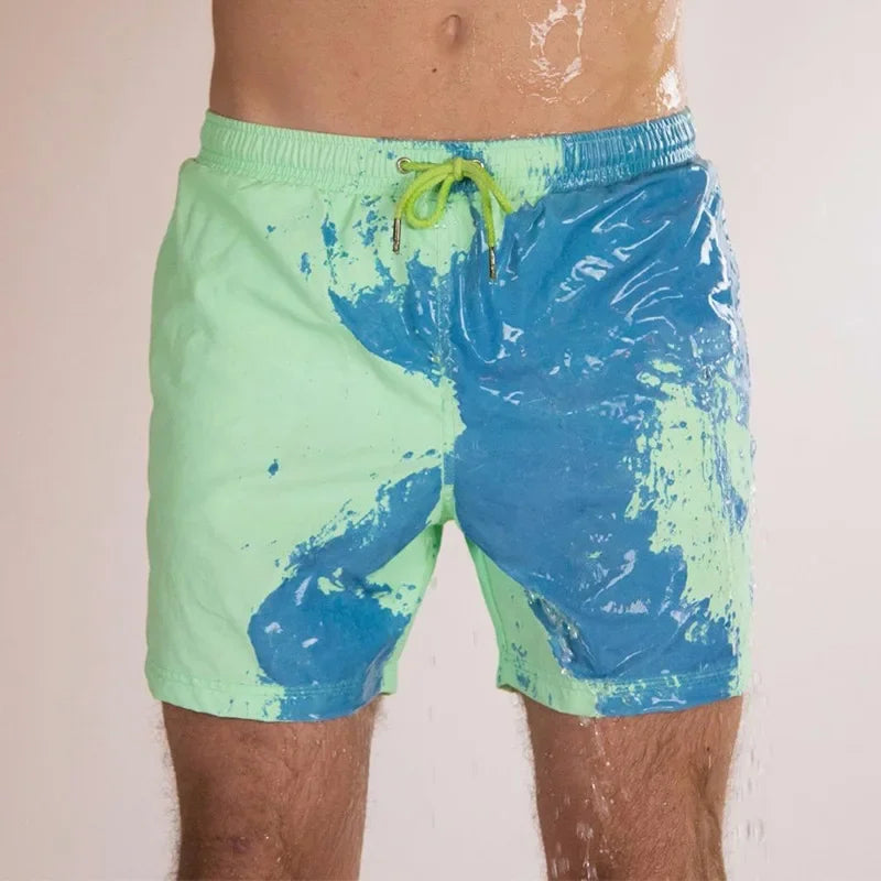 Product Image for Benedict - Watercolor Beach Shorts für Männer, Grün / 2XL