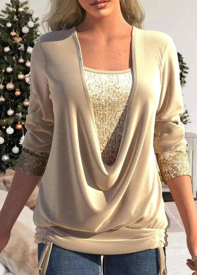 Product Image for Fudus | Formelle Schimmernde Bluse, Gold / M