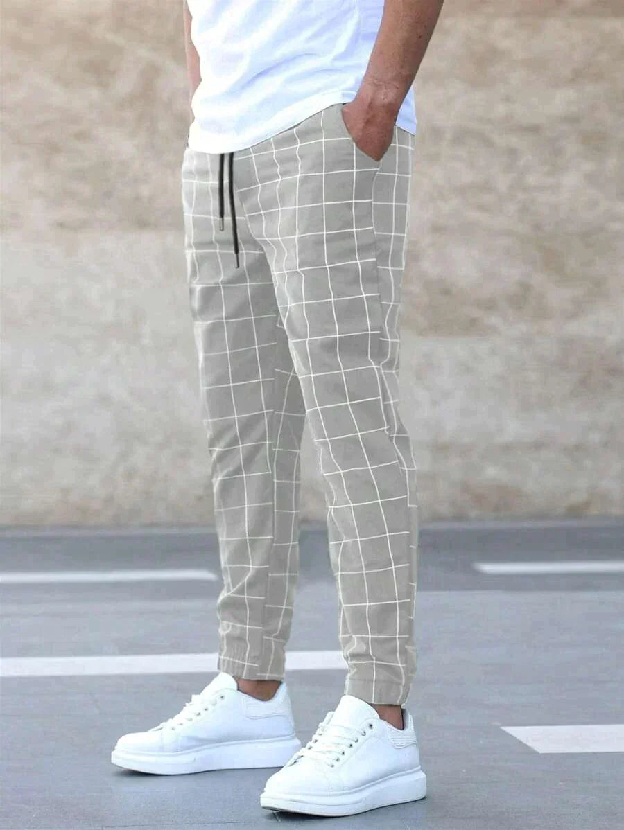 Product Image for Fudus | Karierte Stretch Hose, M / Grau