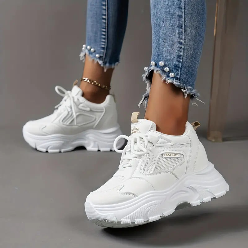 Product Image for Fudus | Weiße Klobige Plateau Sneakers, Weiß / 38