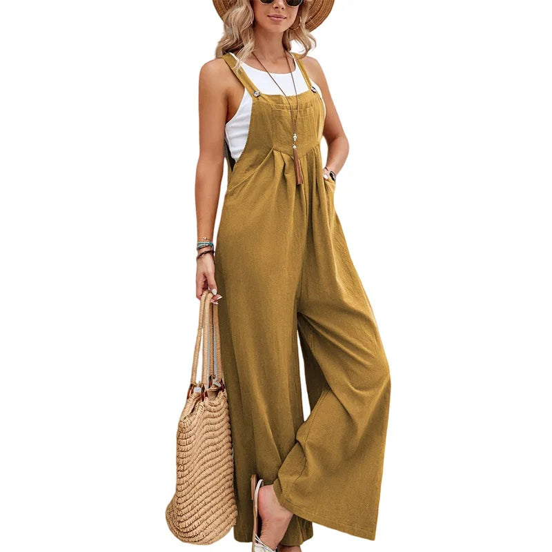 Product Image for Fudus | Ärmellose Latzhose Casual Jumpsuit, Braun / S