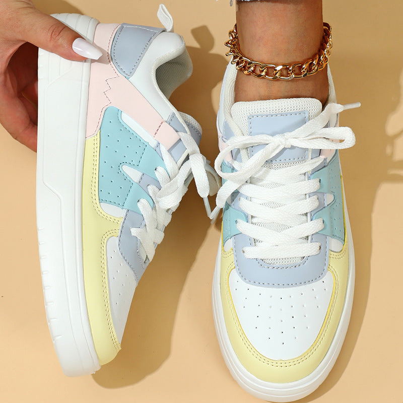 Product Image for Fudus | Bequeme Plateau Sneaker Mit Weicher Sohle, Weiß und Gelb / 38