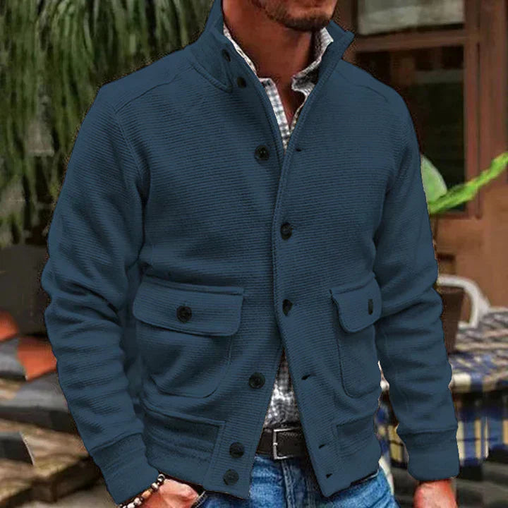 Product Image for Fudus | Stylischer Cargo Cardigan Für Herren, Blau / L
