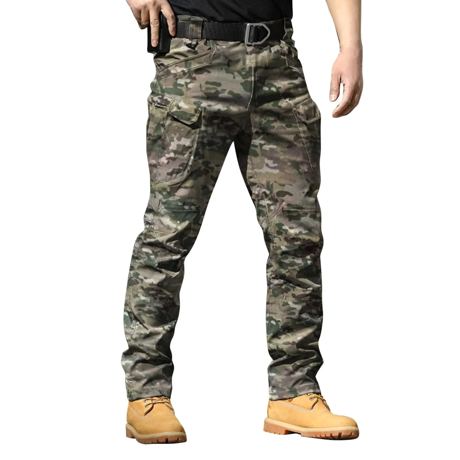 Product Image for Fudus | Mehrfach Taschen Cargo Hose Herren, Armeegrün / L