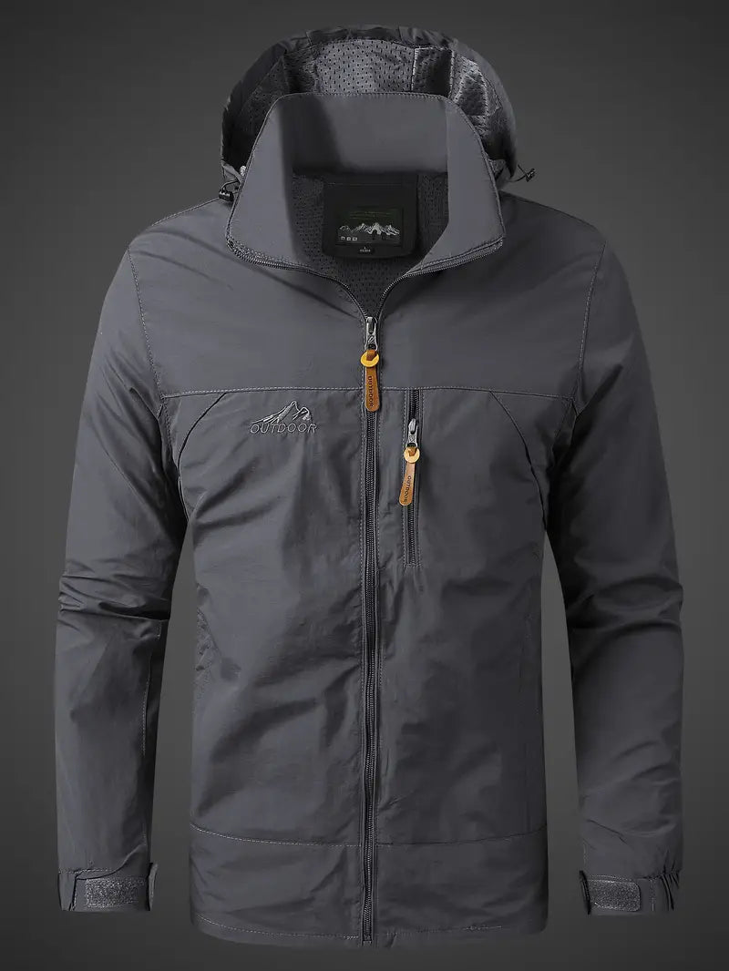Product Image for Fudus | Wasser Und Winddichte Outdoorjacke Für Herren, Grau / 5XL