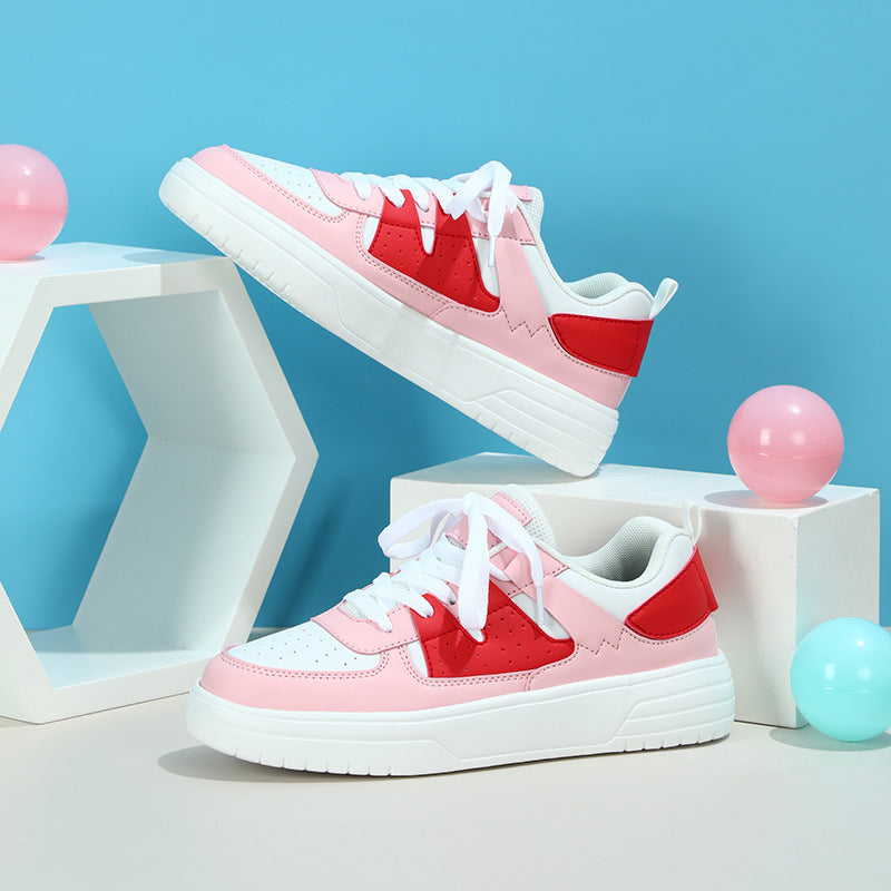 Product Image for Fudus | Bequeme Damen Plattform Sneaker Mit Weicher Sohle, Rosa Weiß / 40