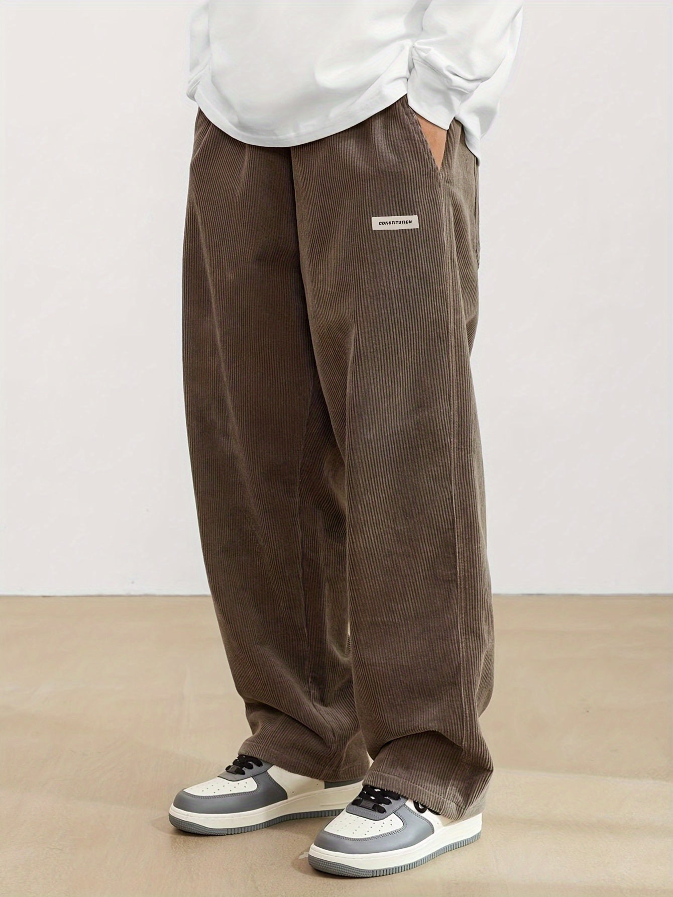 Product Image for Fudus Herren Cordhose mit Taschen - Dunkelbraun, Braun / XXL