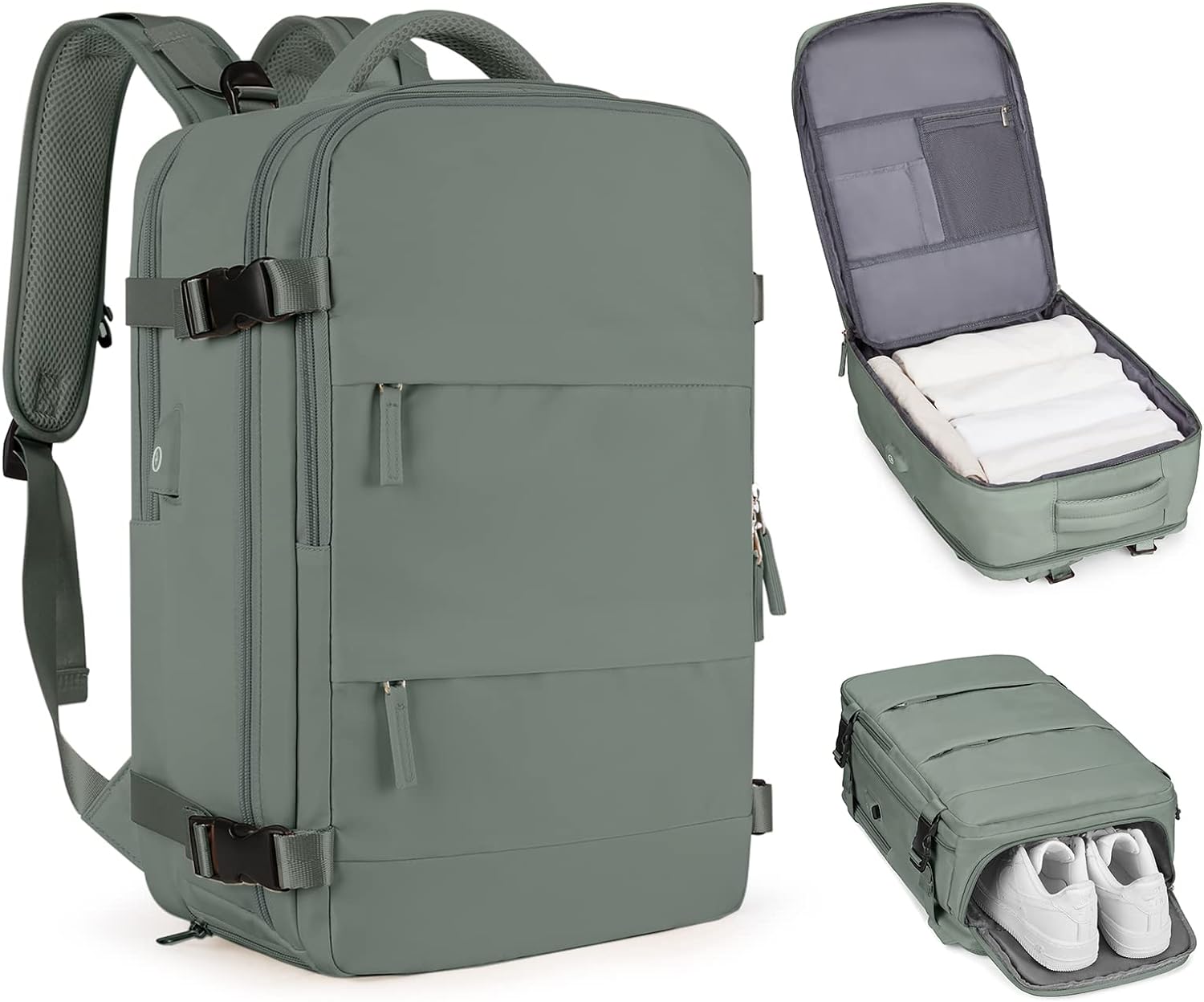 Product Image for Fudus | Reisen Rucksack Für Herren Geräumig & Vielseitig, Olivegrün / 6 Zoll Laptops
