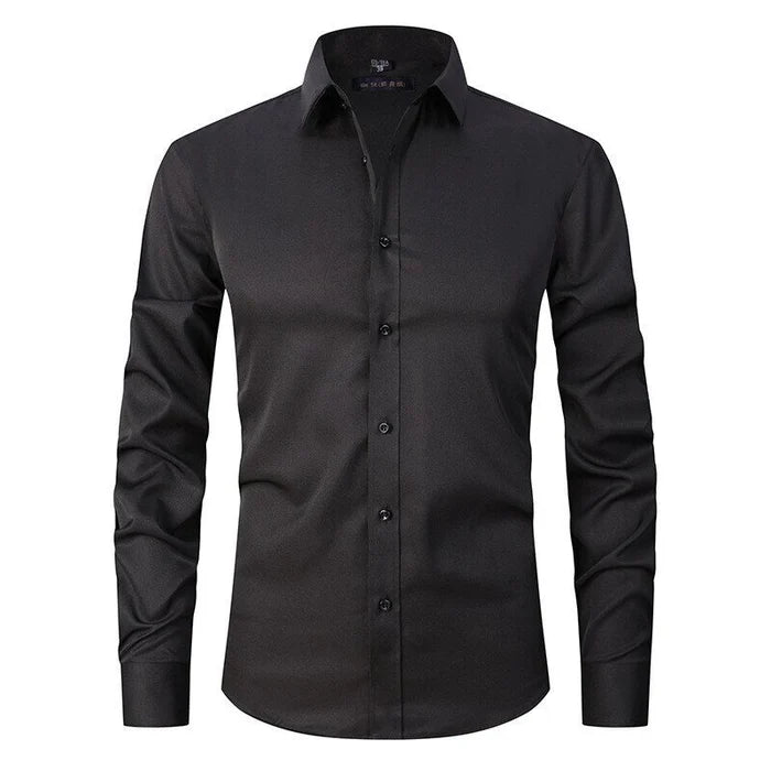Product Image for Fudus | Dehnbares Knitterbehebendes Hemd, Schwarz / 4XL