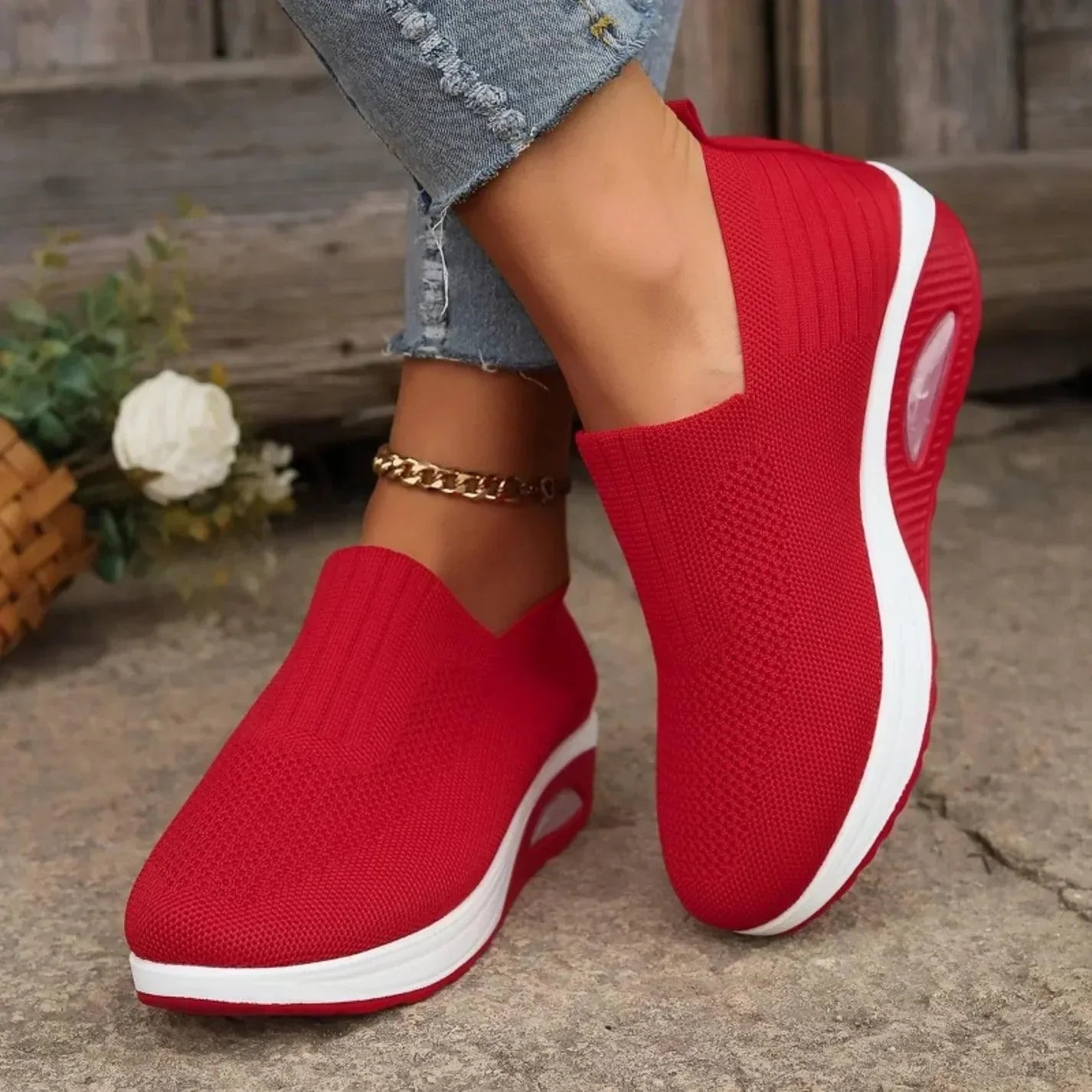 Product Image for Fudus | Slip on Sneaker Für Damen, Rot / 36