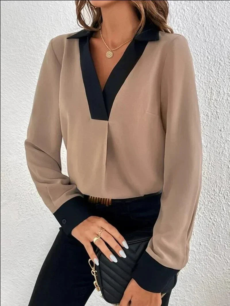 Product Image for Fudus | Elegante Business-Bluse, Braun / XL