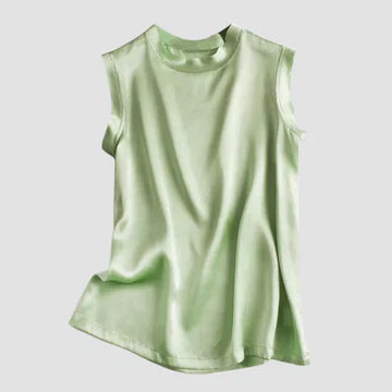Product Image for Fudus | Ärmelloses Seidensatin Top Design, Grün / L