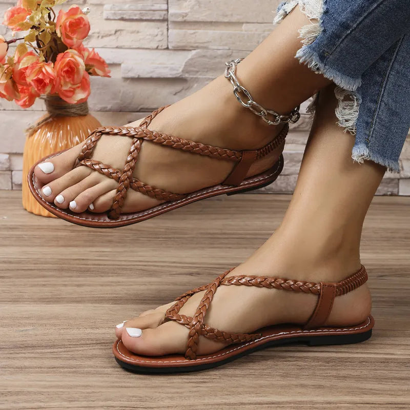 Product Image for Fudus | Stilvolle Glitzer Sandalen, Braun / 43