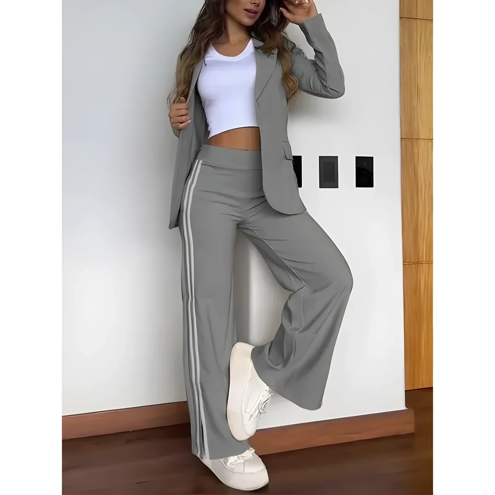 Product Image for Fudus | Blazer Und Weite Hosen, Grau / M