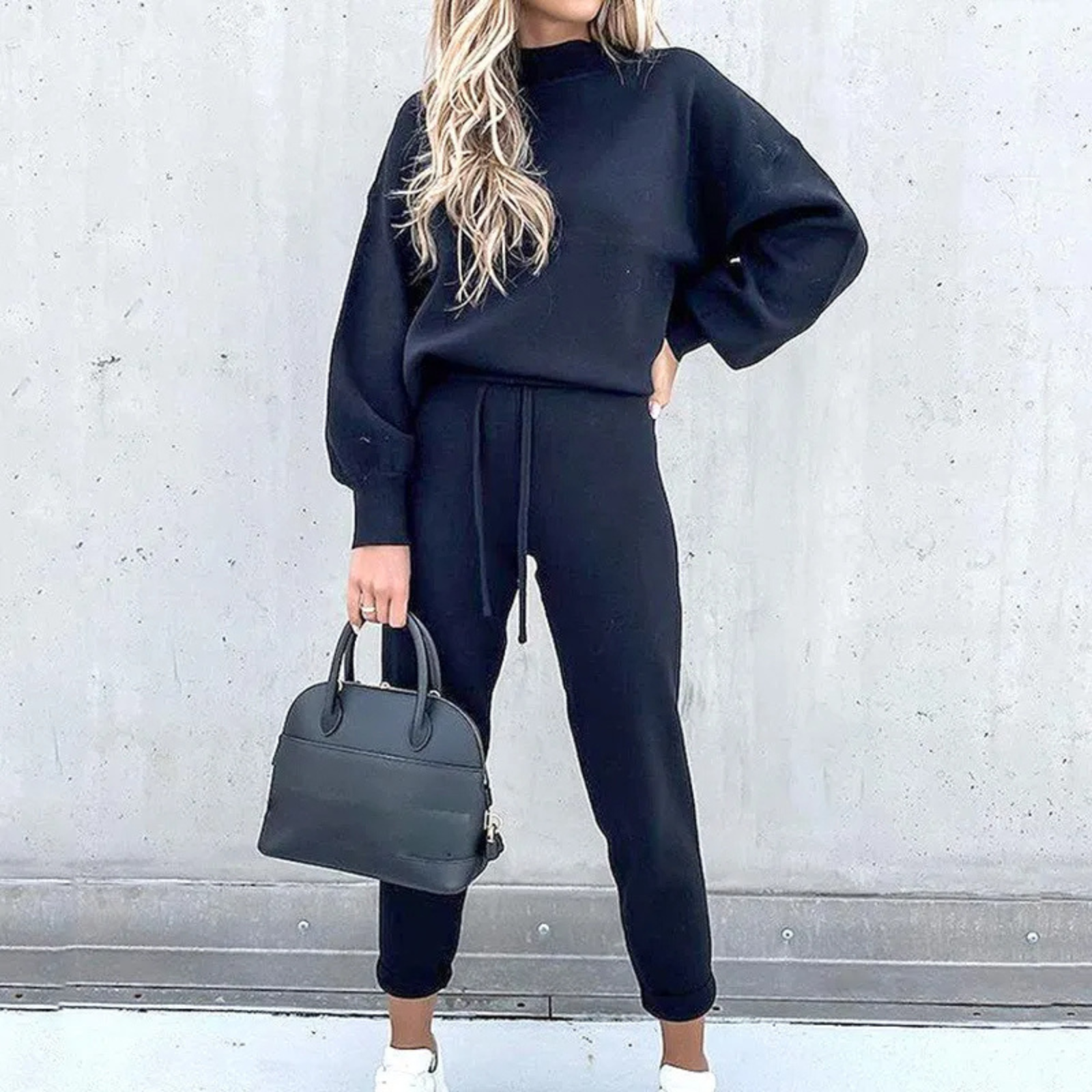 Product Image for Fudus | Damen Hausanzug Bequemes Pullover Und Hosen Satz, Blau / 2XL