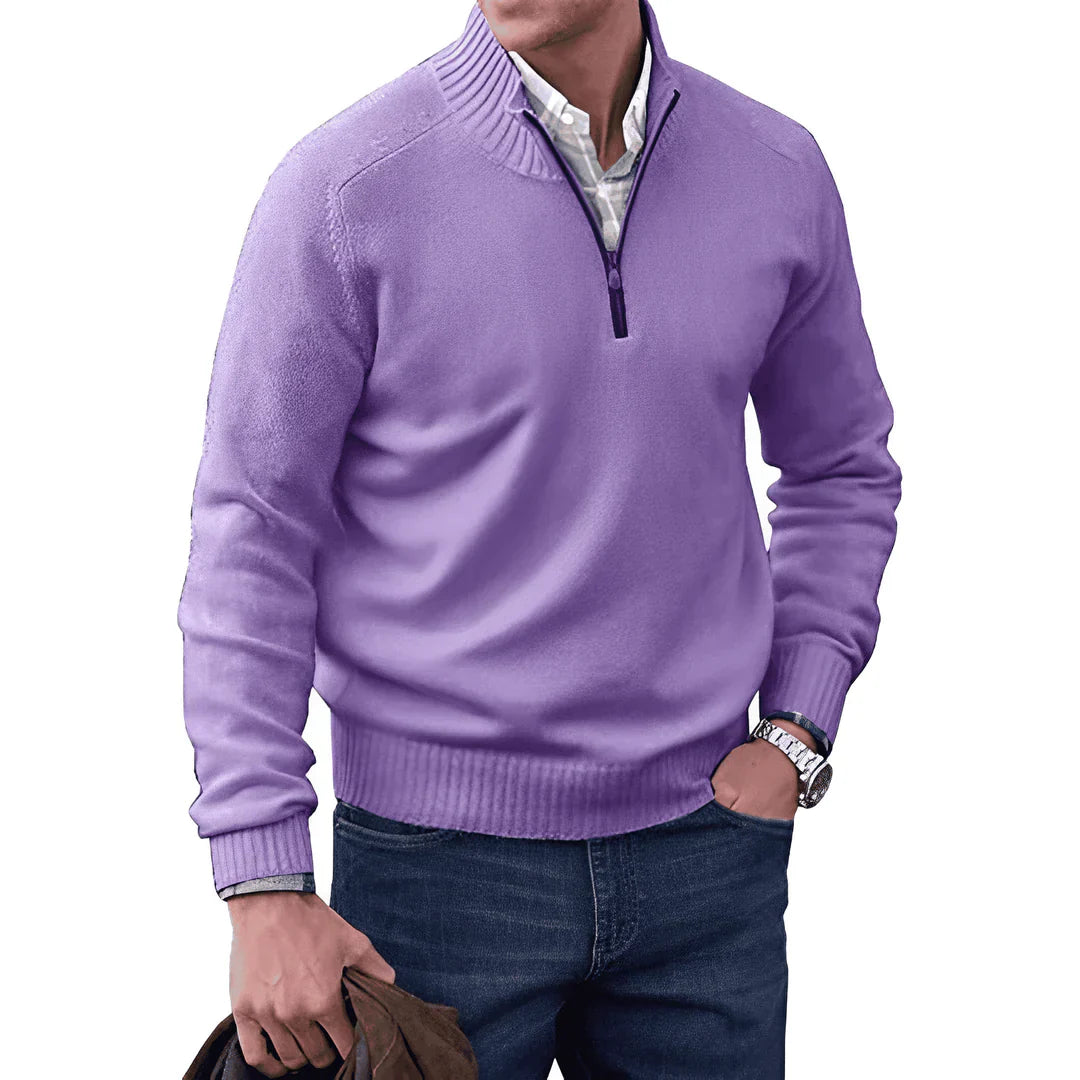 Product Image for Fudus | Eleganter Cashmere Reißverschluss Pullover, Violette / S