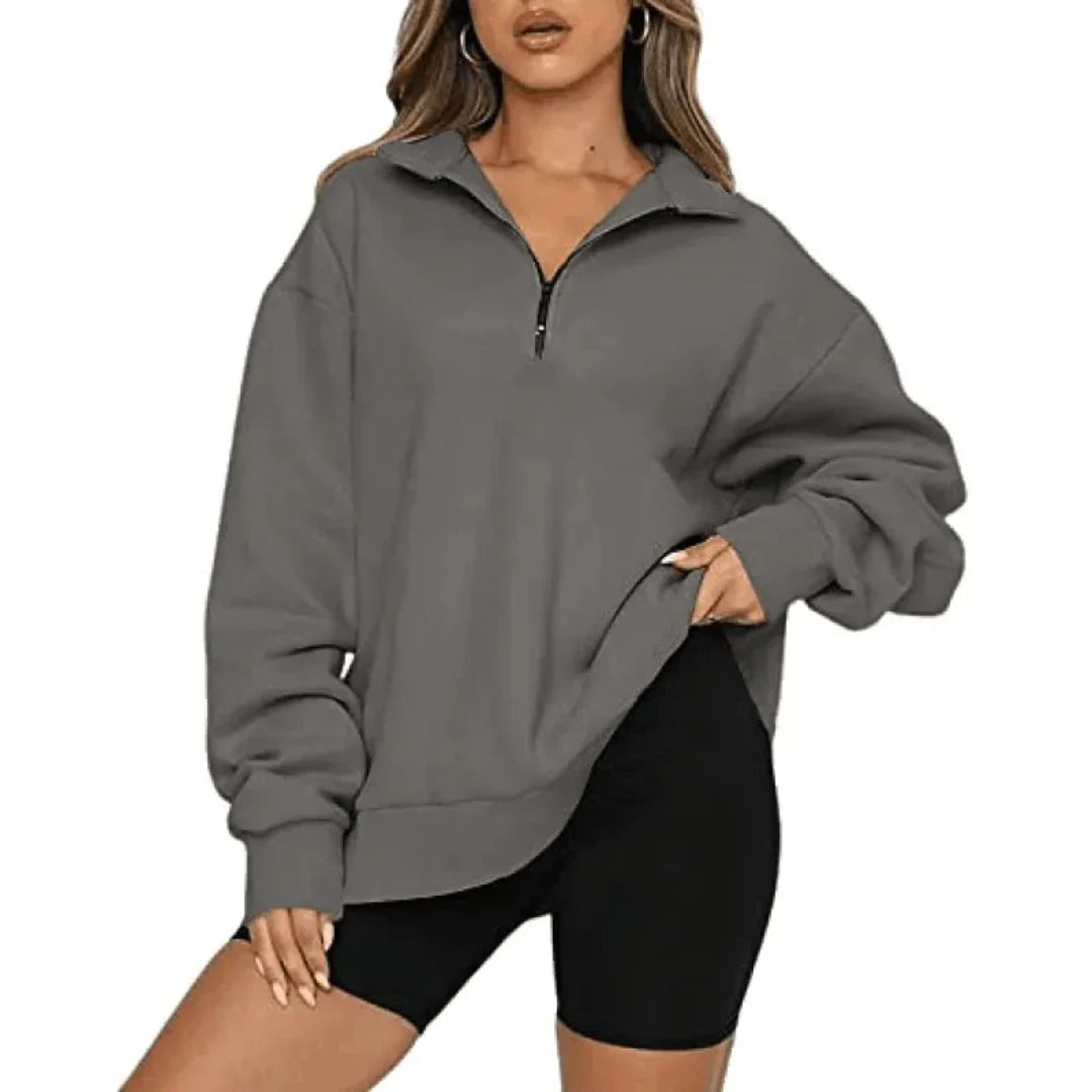 Product Image for Fudus | Damen Winter Sweatshirt | Warme, Grau / M