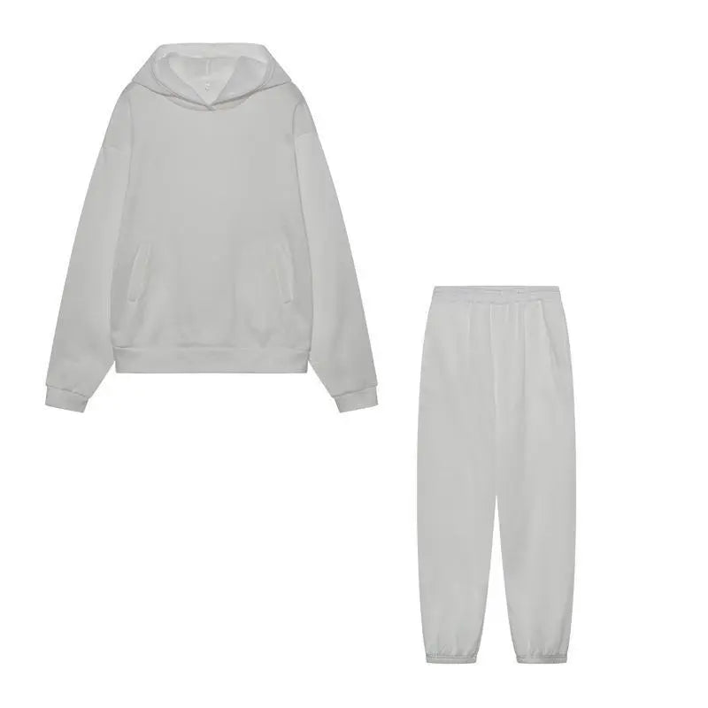 Product Image for Fudus | Dicke Langarmshirt und Hosen Set aus 2, Weiß / L