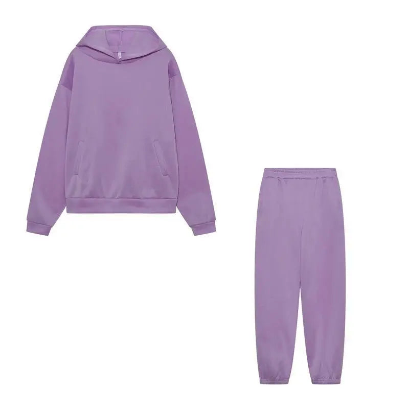Product Image for Fudus | Dicke Langarmshirt und Hosen Set aus 2, Lila / L