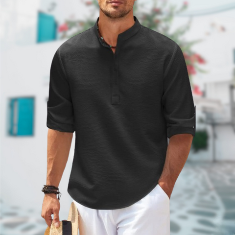 Product Image for Fudus | Herbst Baumwollhemd, Black / L