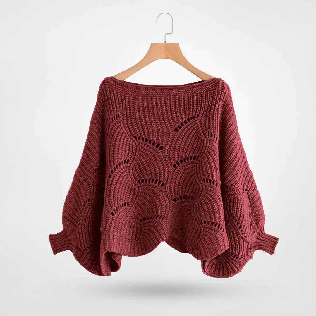 Product Image for Fudus – Hochwertiges Schultertuch aus Strick, Burgunderrot / Einheitsgröße