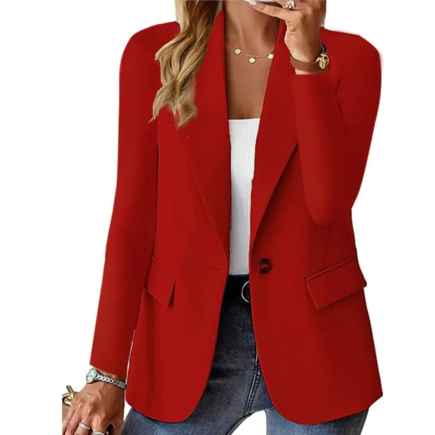 Product Image for Fudus | Eleganter Damen Blazer Für Jeden Anlass, Rot / M