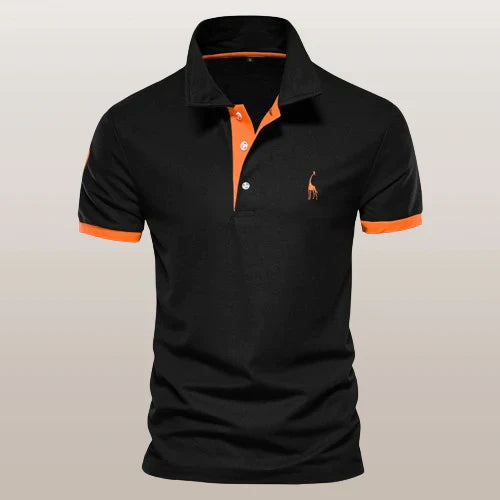 Product Image for Fudus | Premium Polo Für Sportliche Und Legere Nutzung, Schwarz/Orange / S