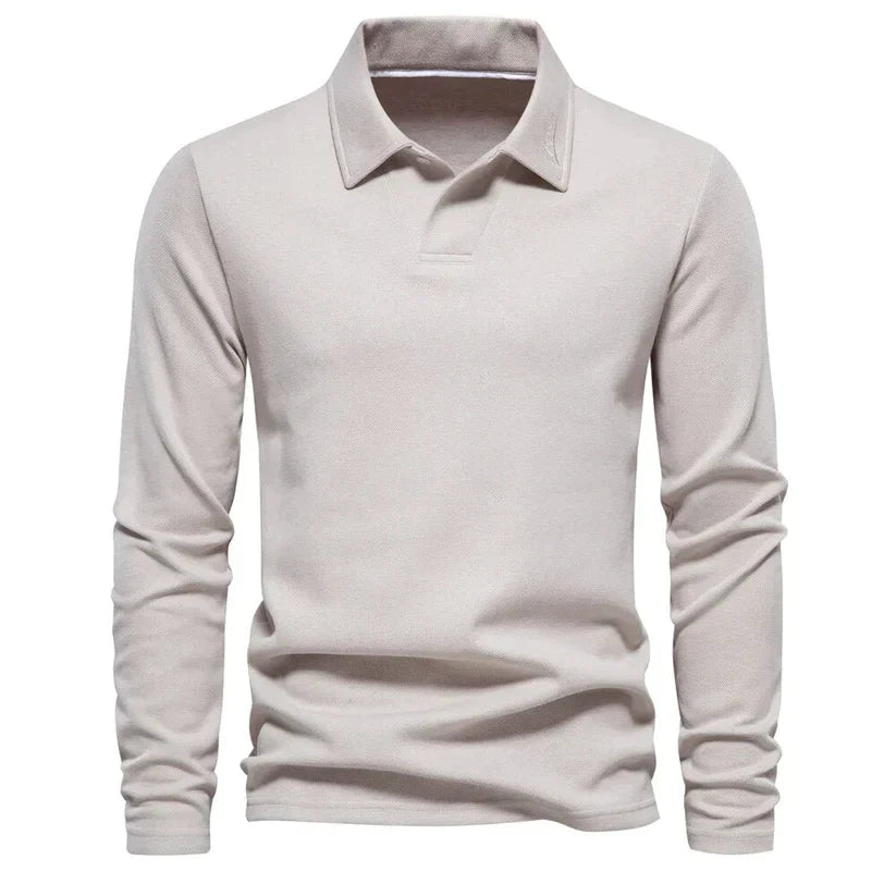 Product Image for Fudus | Polo Langarm Shirt Für Männer, Beige / S