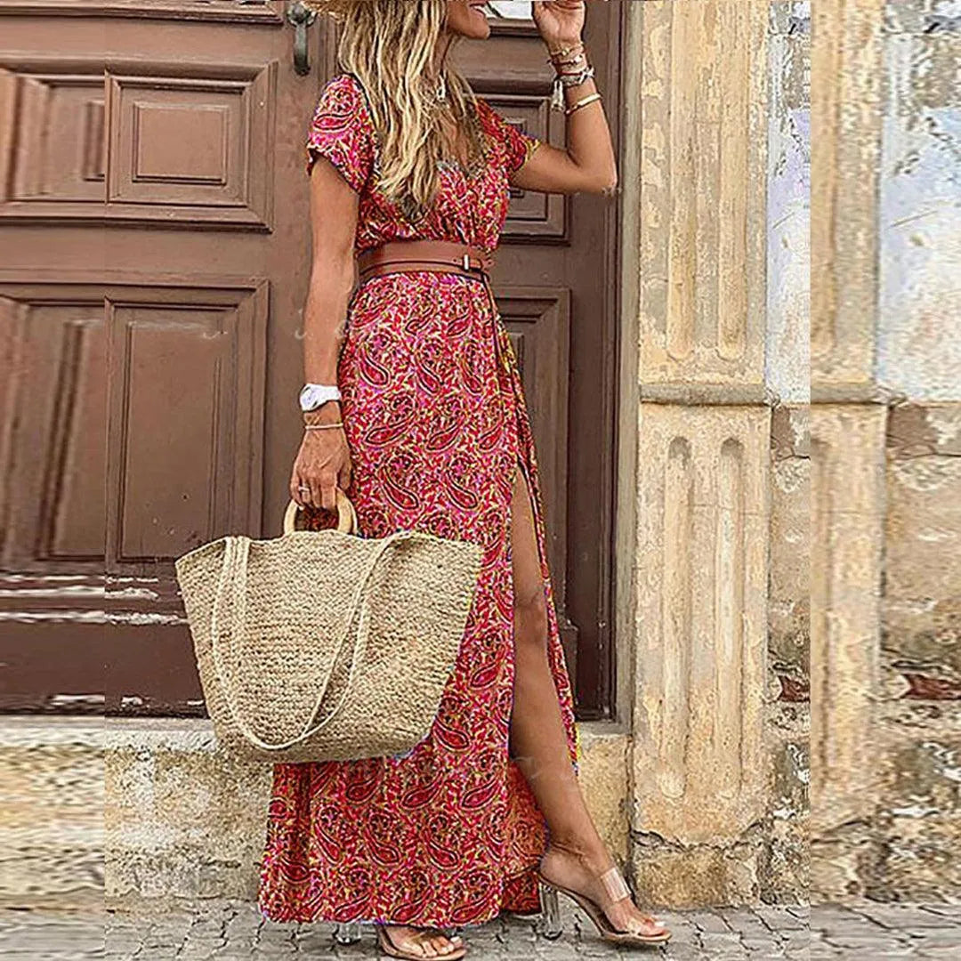 Product Image for Fudus | Kleid Amara Luftig Sommerabend, Dunkelrot / 2XL