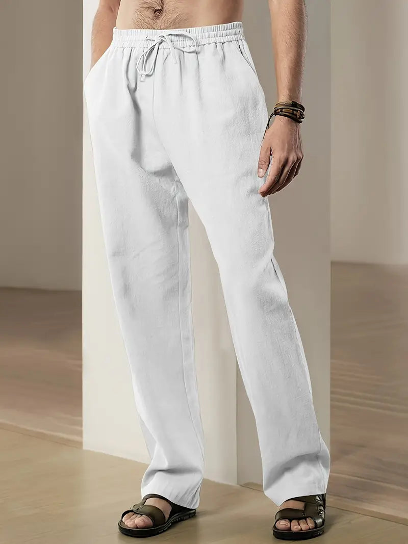 Product Image for Fudus | Leichte Leinenhose für Herren, Weiß / XL