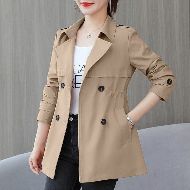Product Image for Fudus | Kurzer Trenchcoat Für Damen, Olive / XL